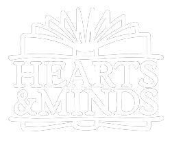 Hearts and Minds - white logo